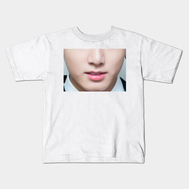 bts army jungkook face mask Kids T-Shirt by thehollowpoint